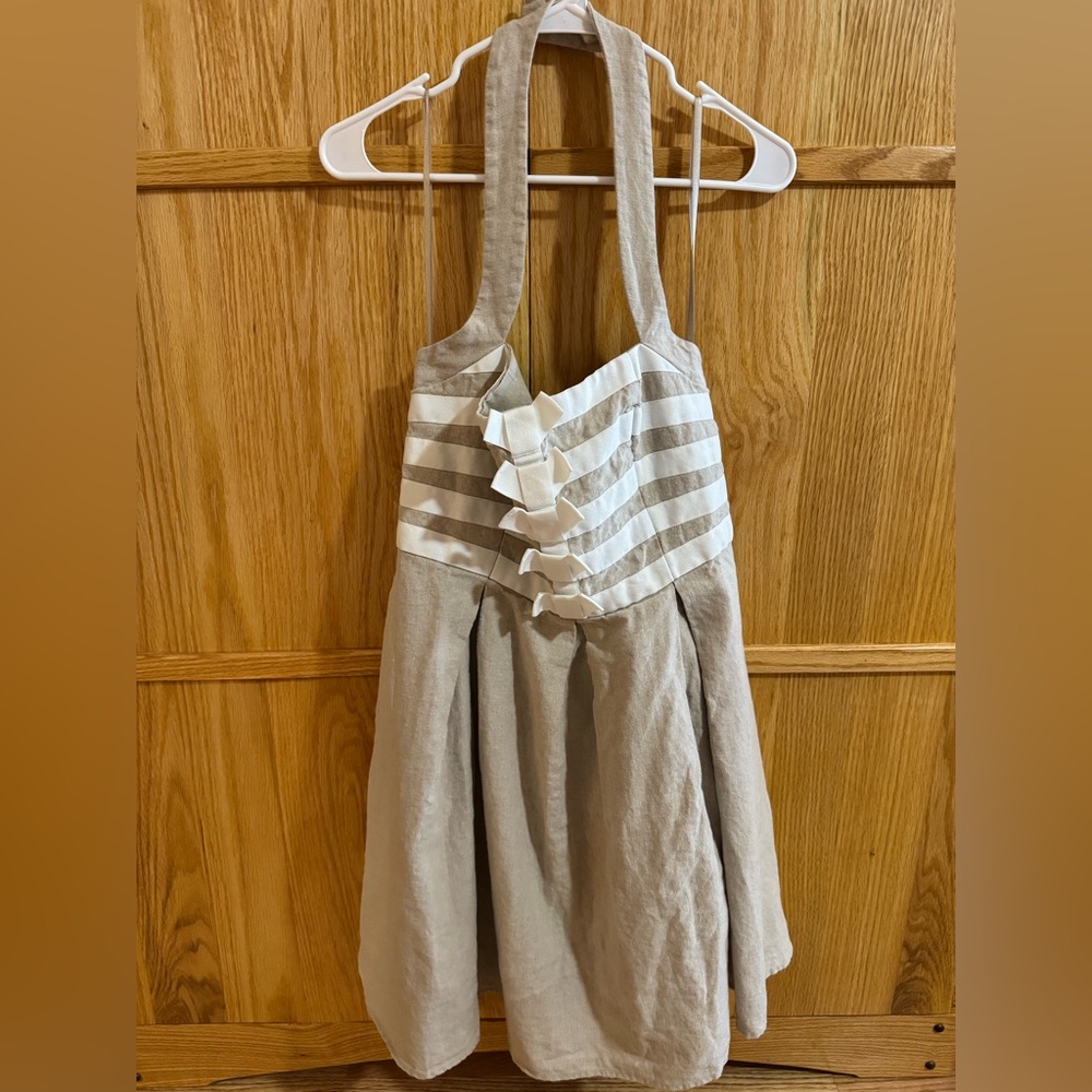Jessica Simpson linen halter dress
